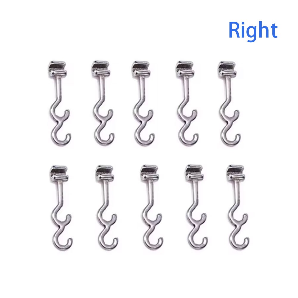 Dental Crimpable Hook 2 Hooks Spiral Multi Function Curved Left Right