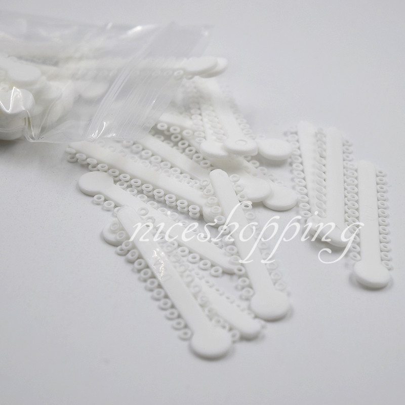 1008Pcs/Pack Dental Orthodontics Elastic Ligature Ties White Black Blue Red Grey