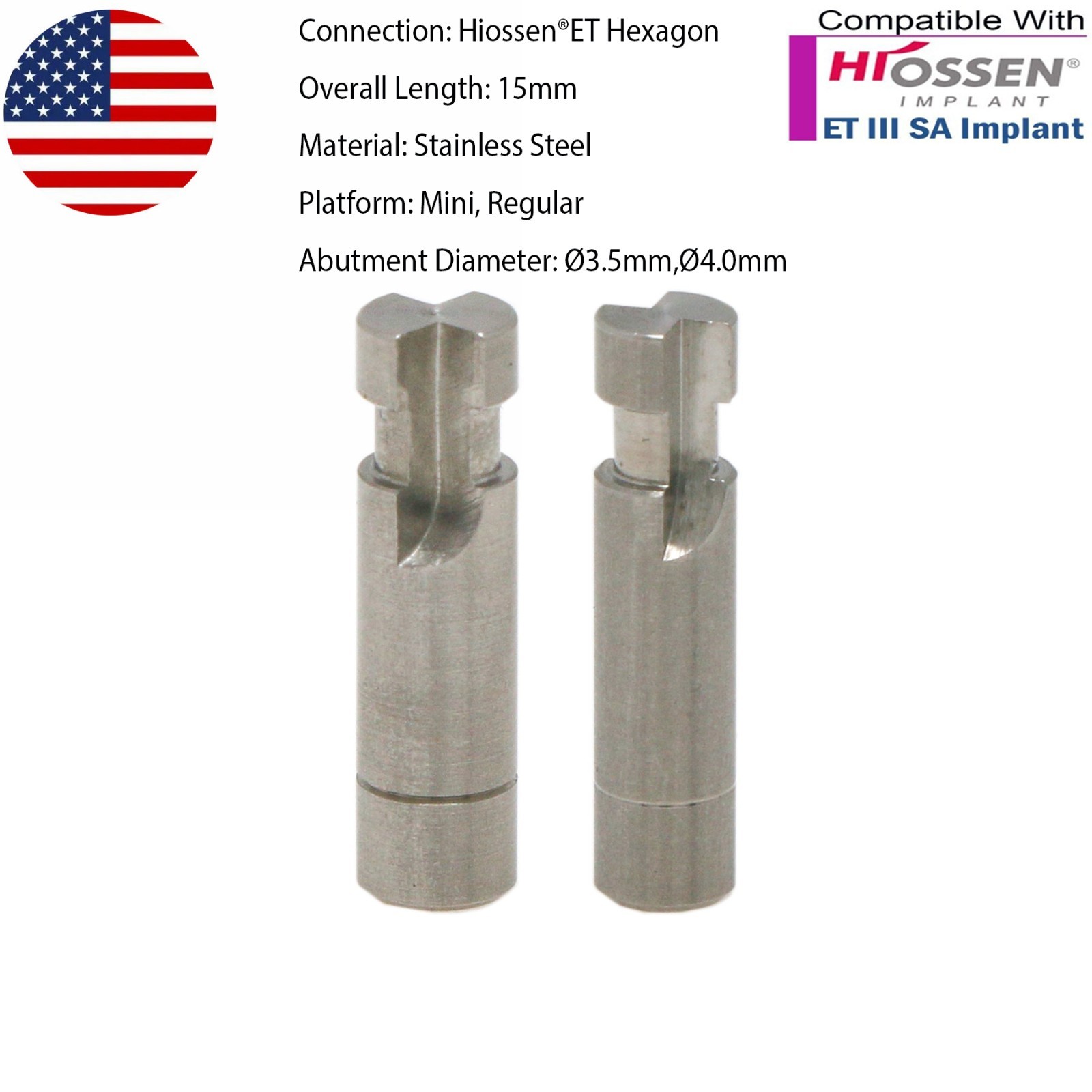 Dental Lab Analog Transfer Impression Coping Open Closed Tray Fit Hiossen Osstem