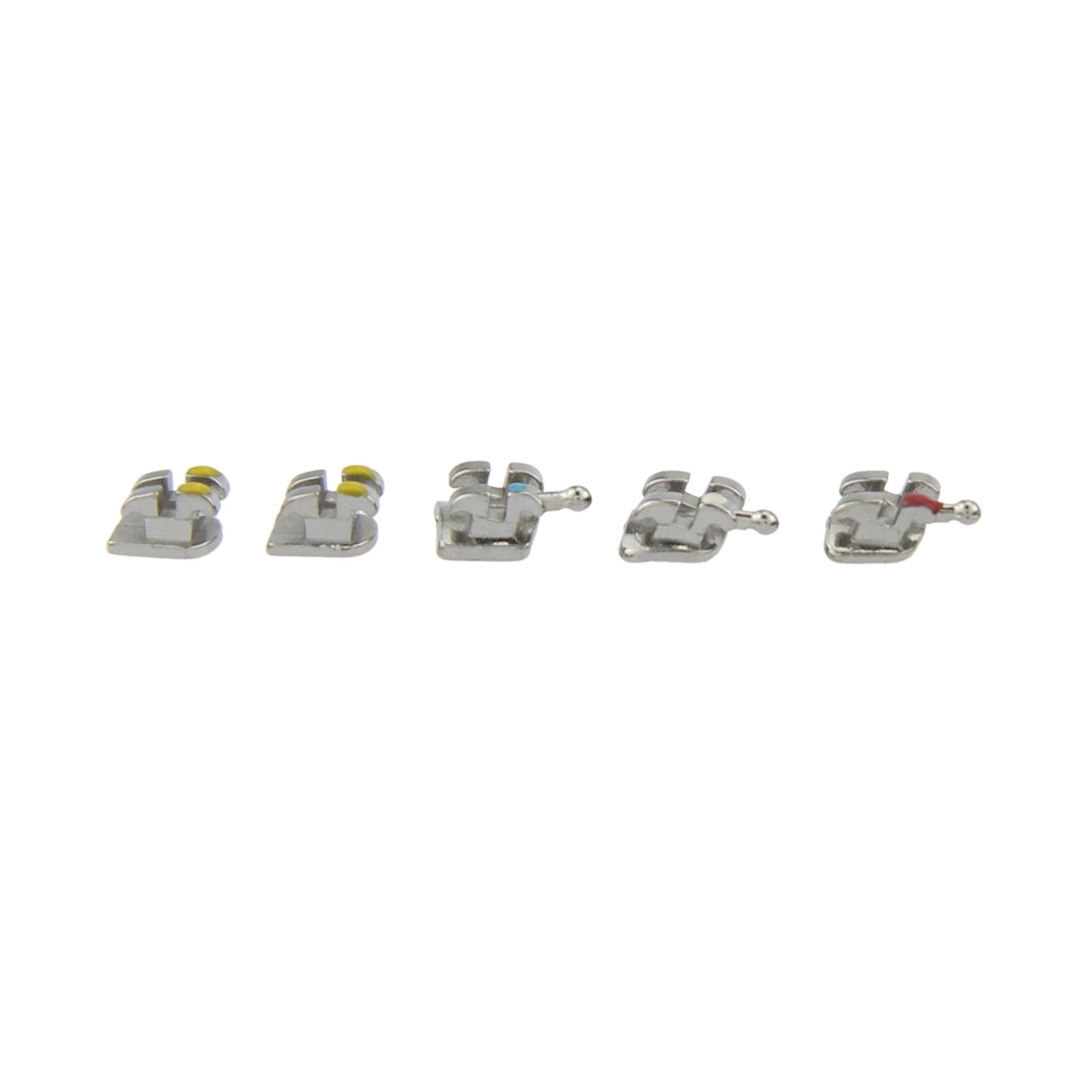 Dental Orthodontic Metal Brackets Braces Mini MBT Roth 022 345 Hooks 5-5 MIM