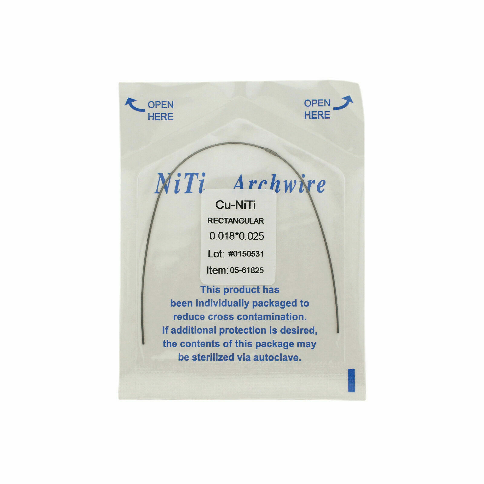 Dental Orthodontic Copper Cu-Niti Wire Arch Wires Rectangular Round Damon Brace