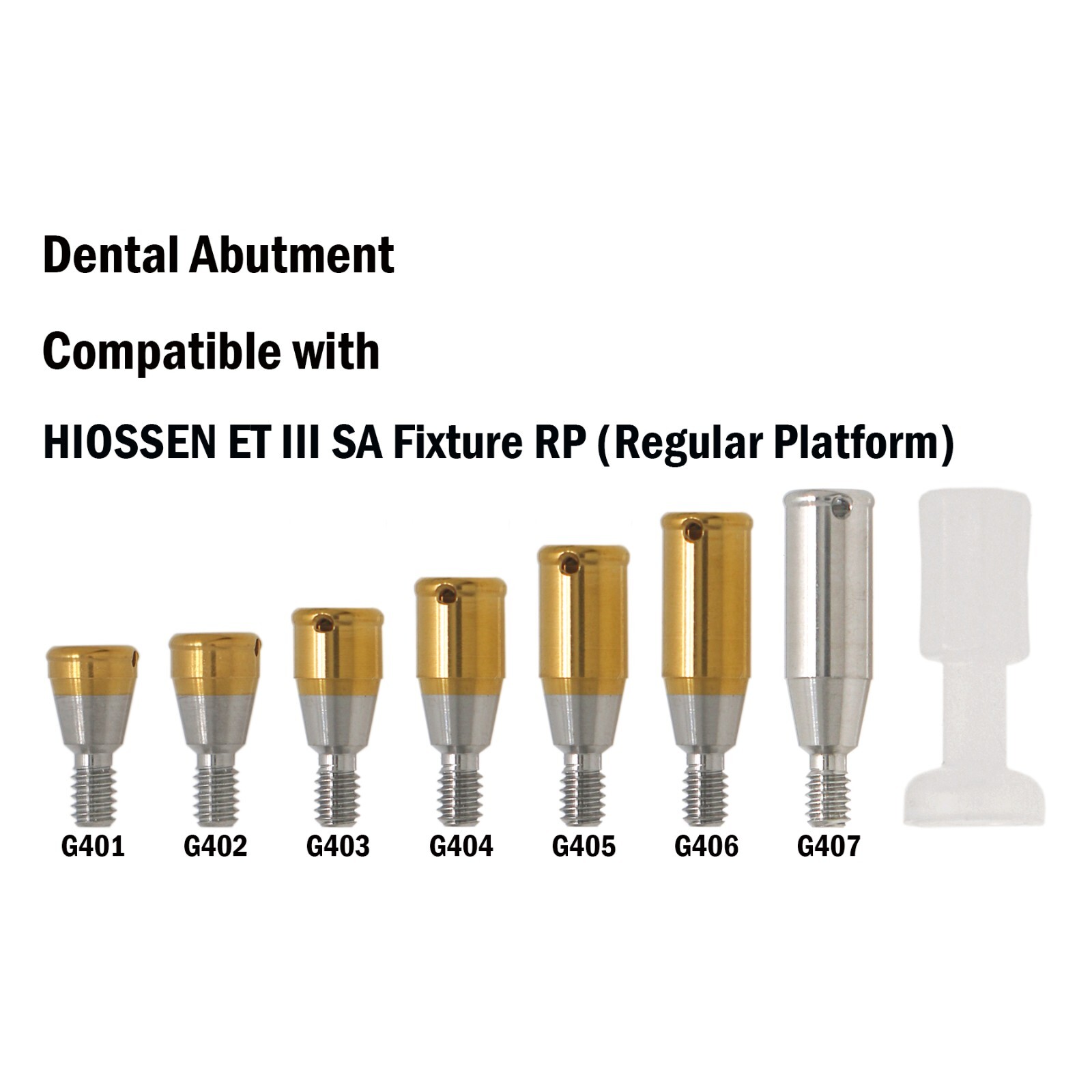 US Hiossen/Osstem Implant Healing Abutments/Locator Tapered Caps Core Tool PEEK
