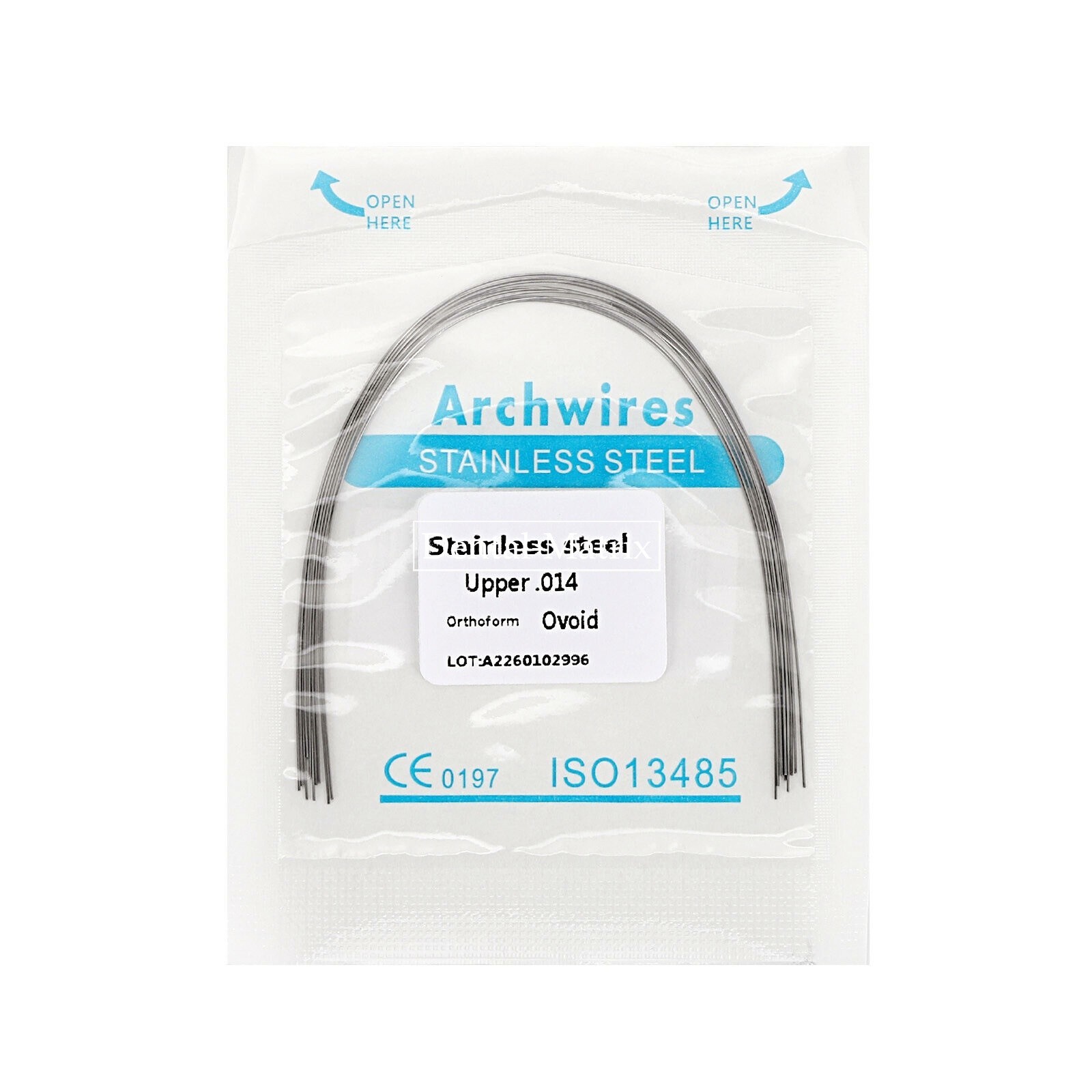 100 Pcs Dental Ortho S.S Arch Wire Round Rectangular Stainless Steel Wires Ovoid
