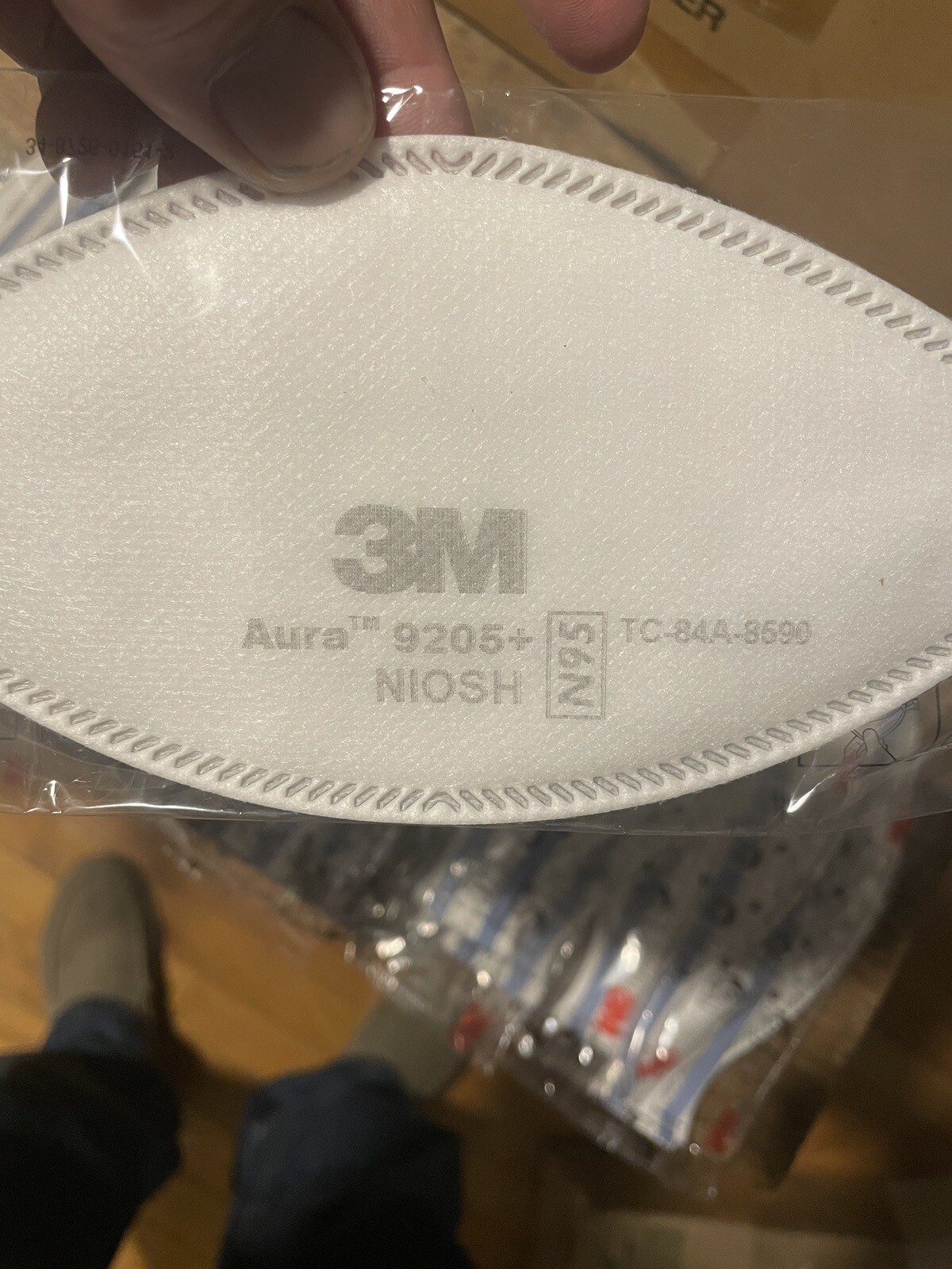3M N95 Aura 9205+ 30 MASKS NIOSH Approved N95 Particulate Respirator Face Masks