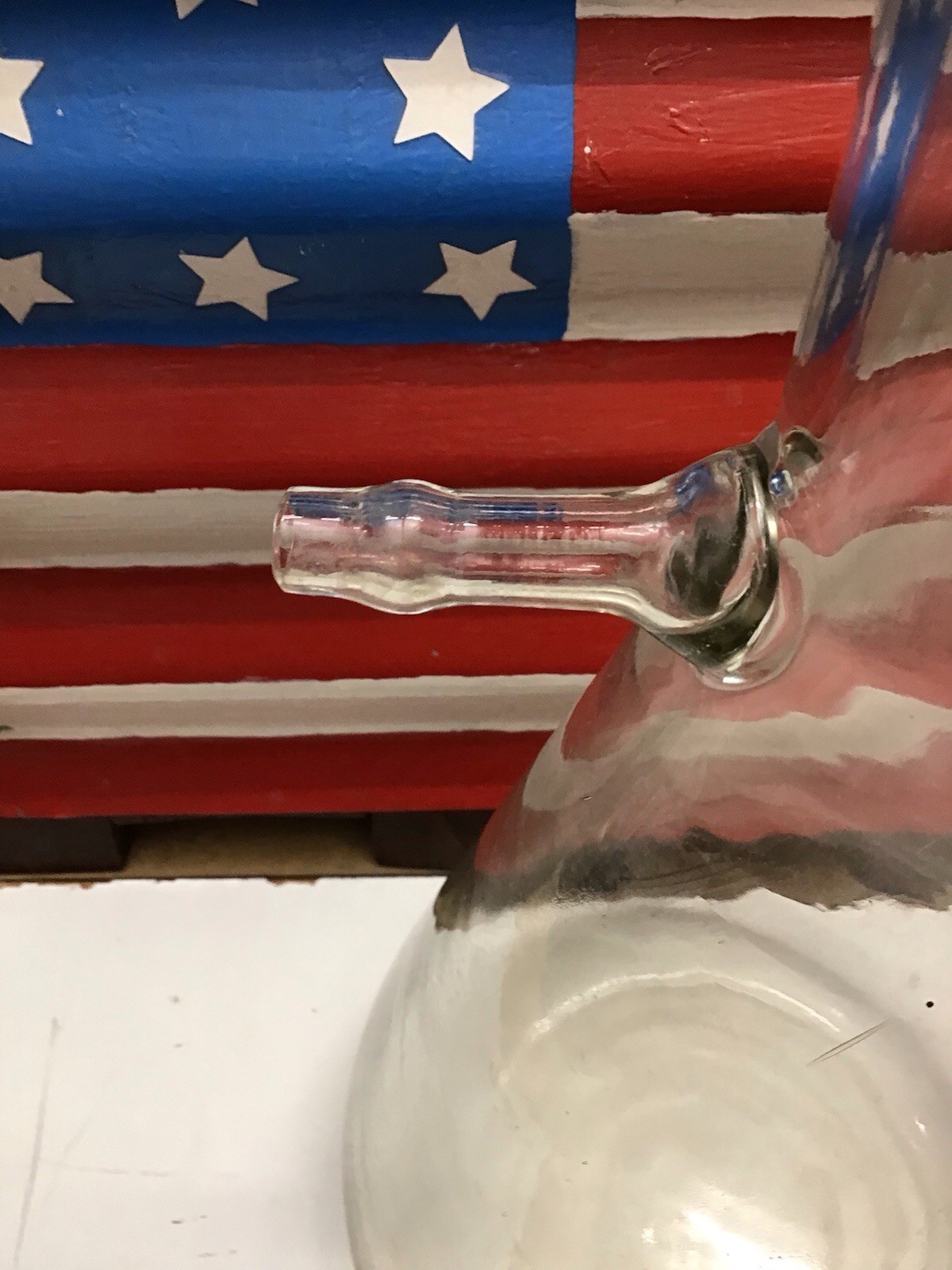 Pyrex 4000ml Flask With Sidearm Science Project ,Man cave Just Cool 14 3/4 Tall