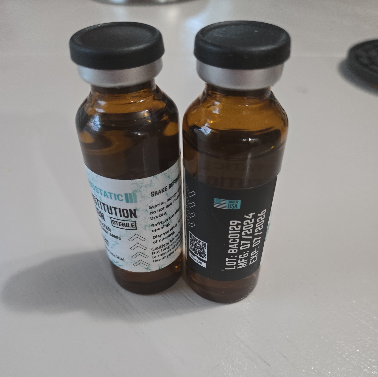 30mL Benzyl Alcohol Water 0.9% – 2 PACK NEW & SEALED Exp. date 07/2026