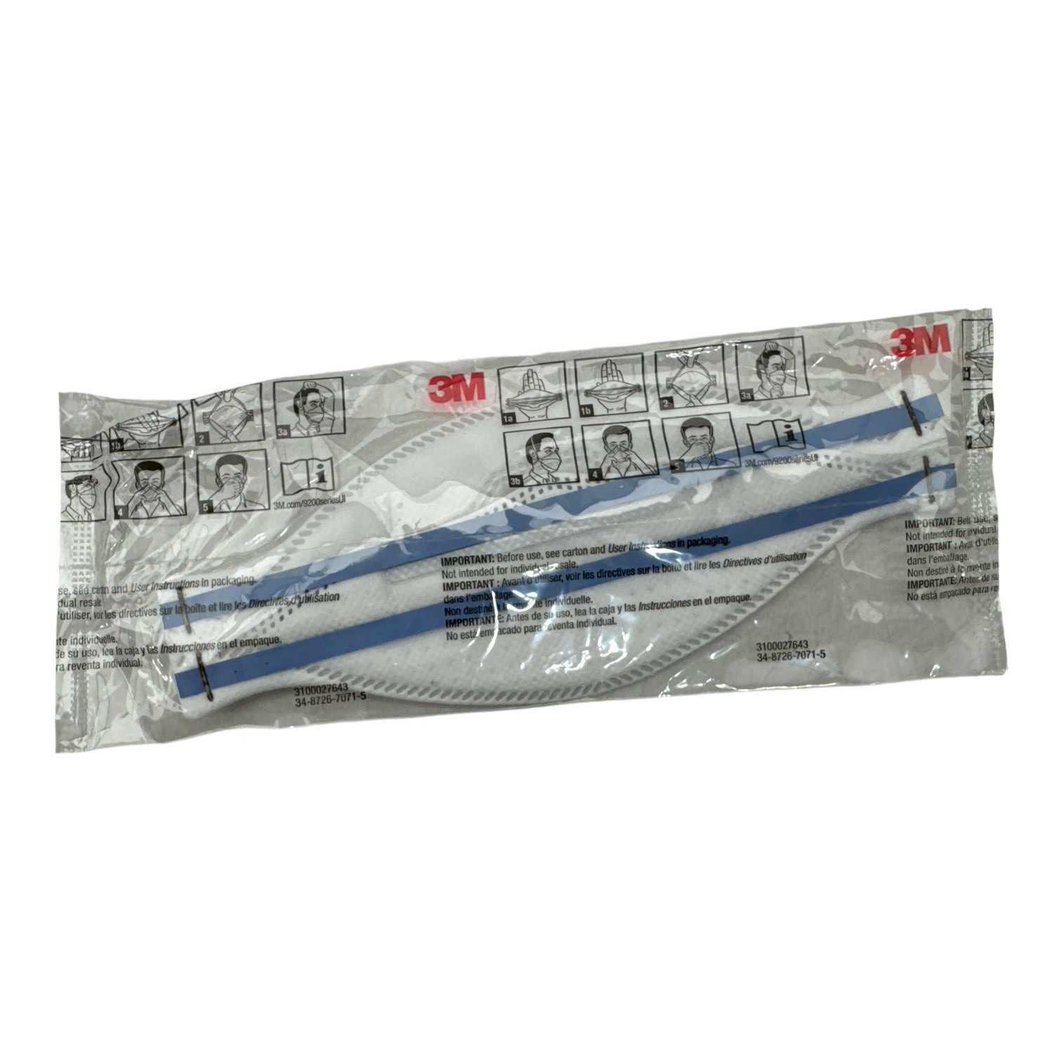 3M Aura 9205+ N95 NIOSH Approved individually sealed Masks Lot of 180