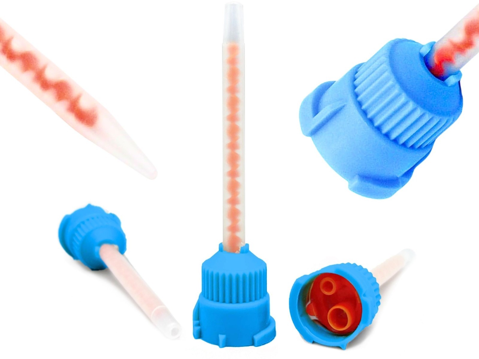 50 Pack Orange Mixing Tips Crown & Bridge Dental HP 10:1 Ratio US