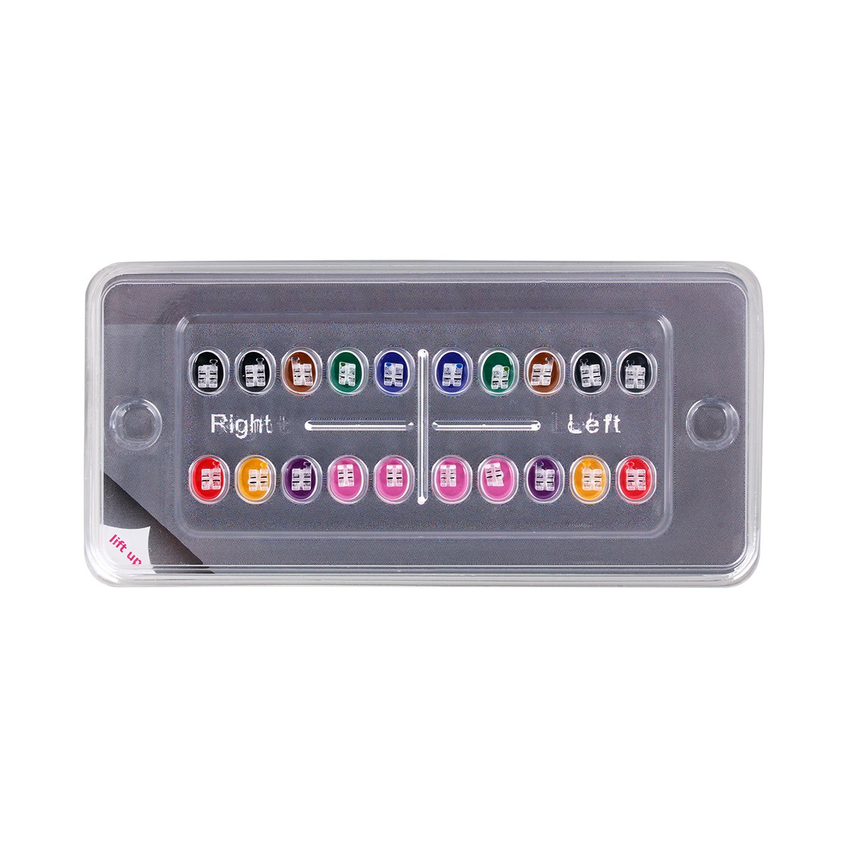 Dental Orthodontic Sapphire Bracket Buccal Tubes Mini Roth/MBT.022 Hooks 3-4-5