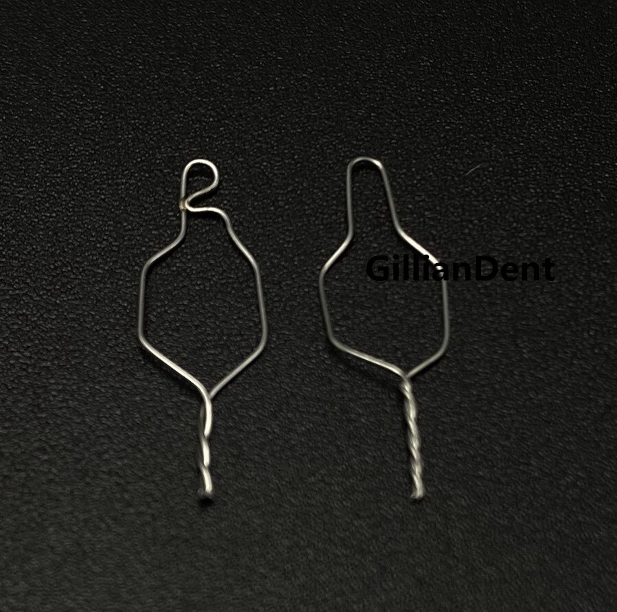 Dental SS Orthodontic Preformed Ligature Wire Kobayashi Tie Long Short Twisted