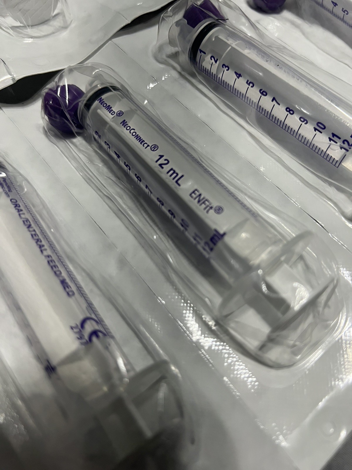 NeoMed 12ml Oral/Enternal Dose Syringe PNM S12NC Clear 16 Count w ENFit