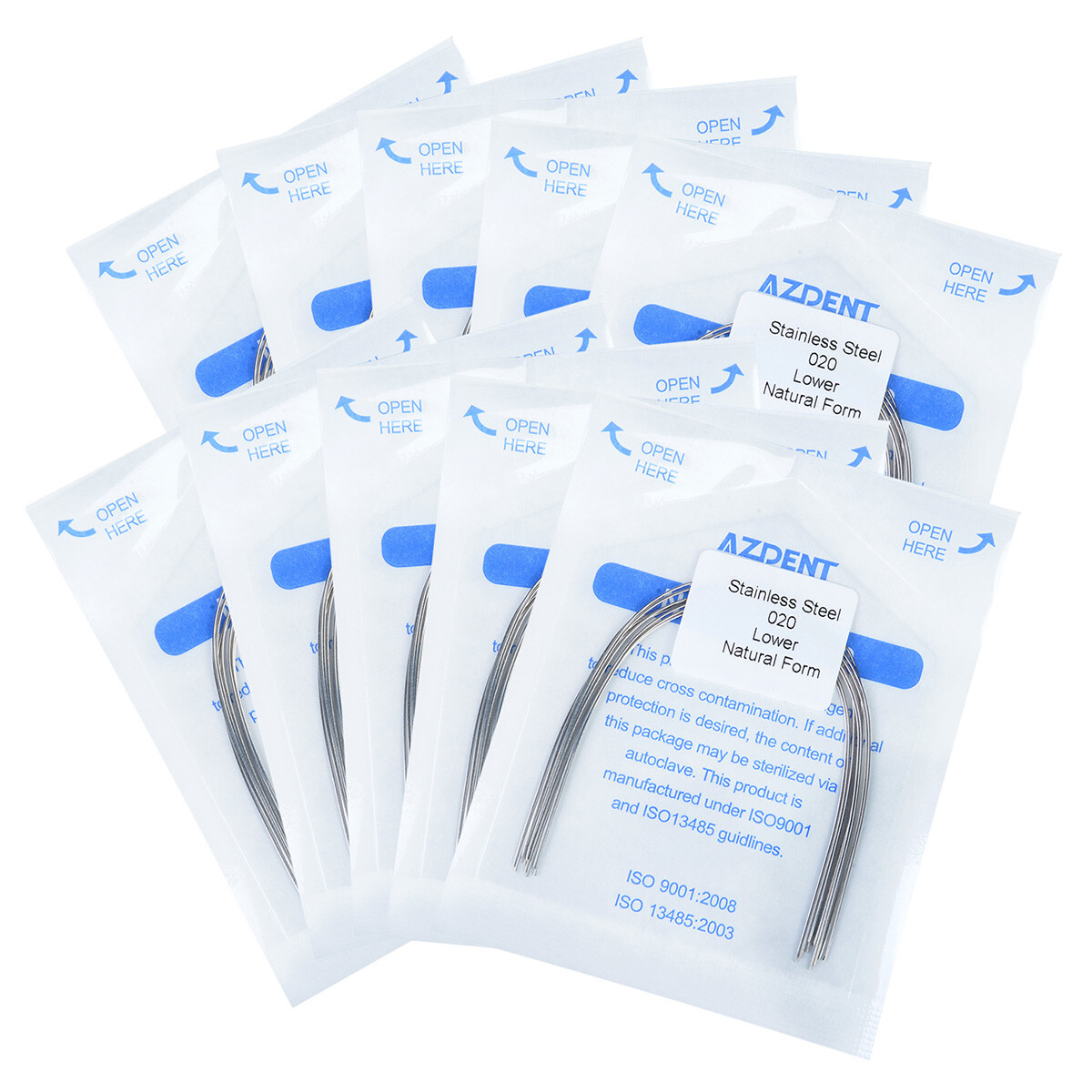 Dental Orthodontic Stainless Steel Round Natural Form Arch Wires All Size AZDENT