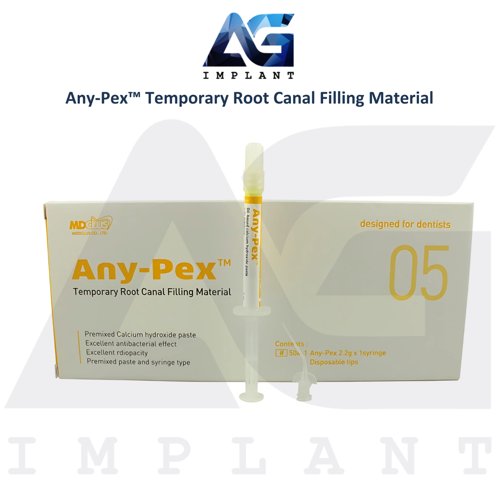 Any-Pex™ Temporary Ro0t Canal Filling Material 2.2g Syringe Dental Restorations