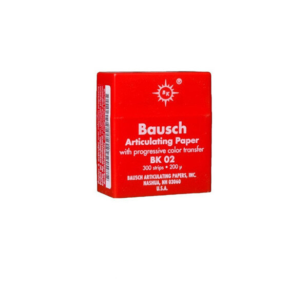 Bausch .008″ (200 microns) Red Articulating Paper Strips, 300 Strips BK02