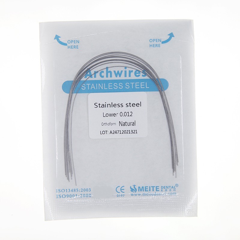 Dental Ortho Stainless Steel Archwire Natural Form Arch Wires Brackets Arch Wire