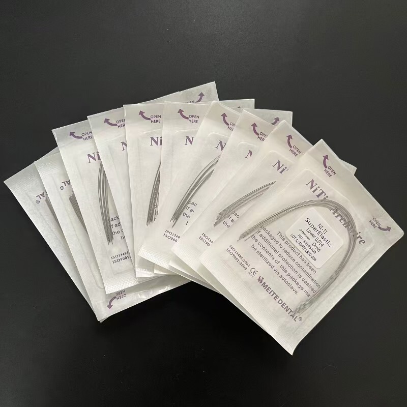 10pc/pack Dental Orthodontic Super Elastic Wire Niti Round Arch Wires Ovoid Form