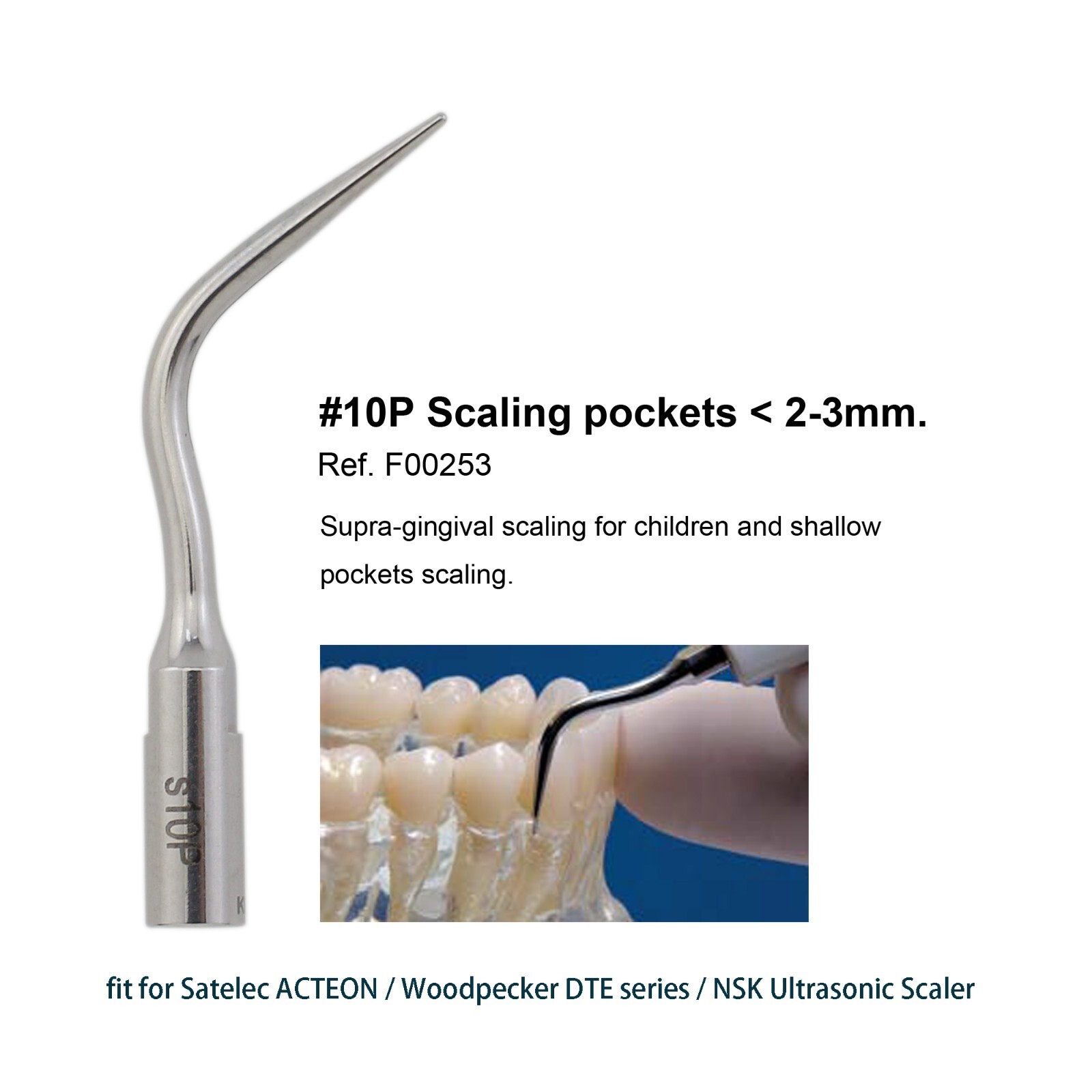 fit Satelec Newtron Piezo Scaler Ultrasonic ACTEON Tips H3 #1 #2 1S 10P 10X 10Z