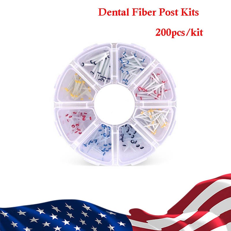 Dental Quartz Fiber Post Fiber Post teeth Restorative 1.2/1.4/1.6/1.8mm 200pcs