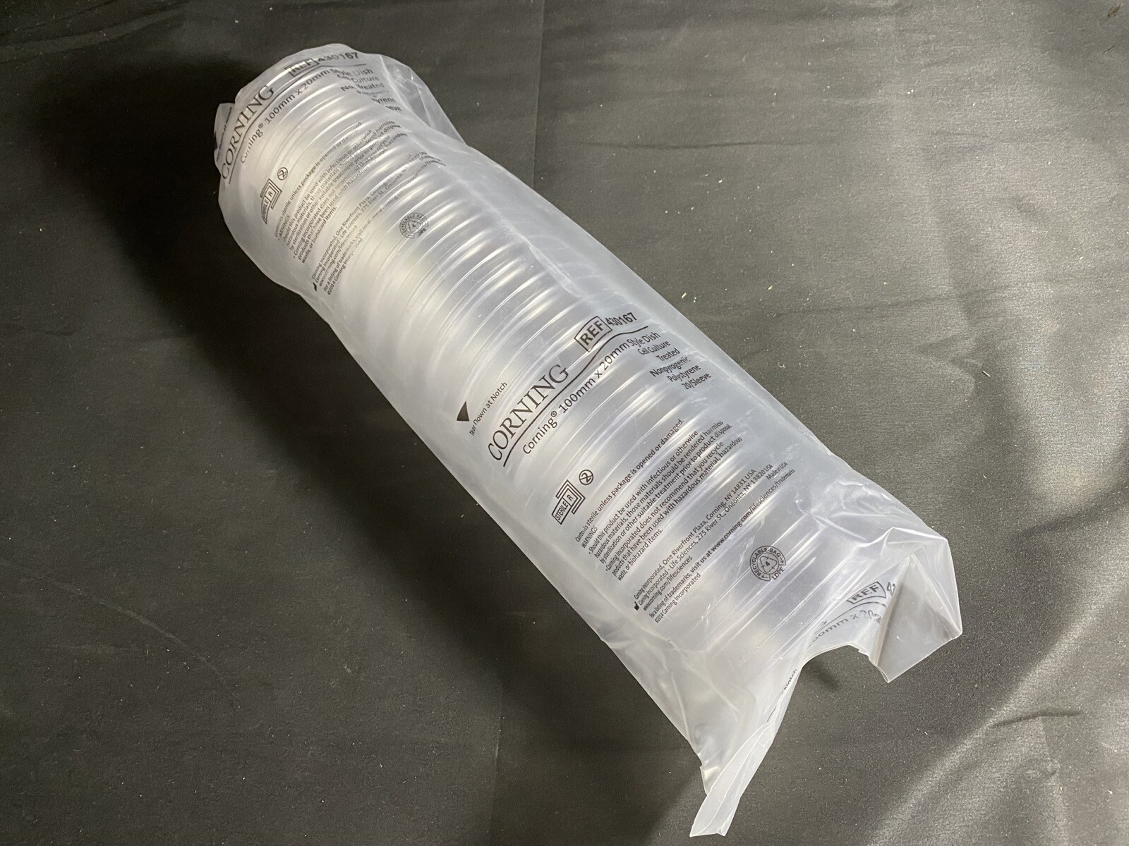 CORNING Polystyrene 100x20mm Disposable Cell Culture Dish 430167 (20/pk)