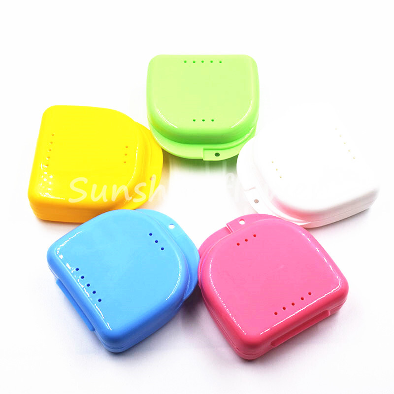 Dental Retainer Case Storage Denture Mouth Guard Plastic for Invisalign Teeth