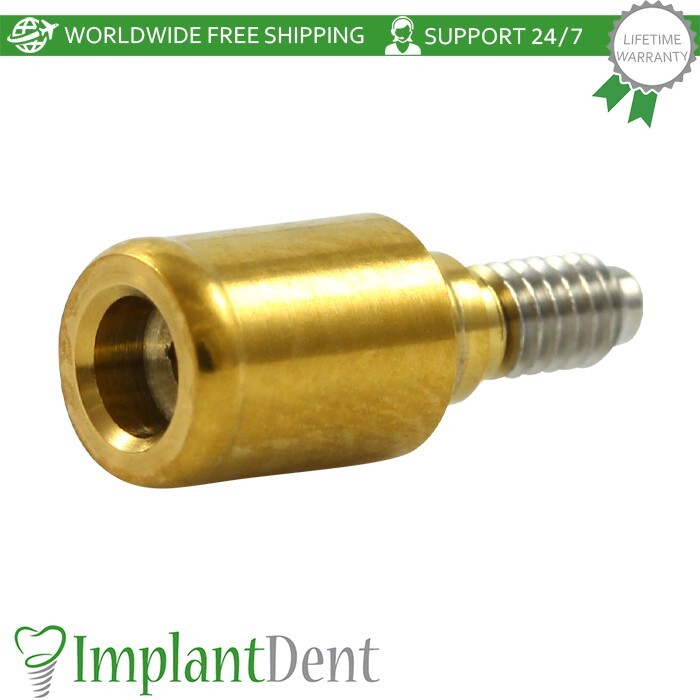 5x Lokator Titanium Straight Attachment Dental Int Hex Connection 2.42mm Dentist