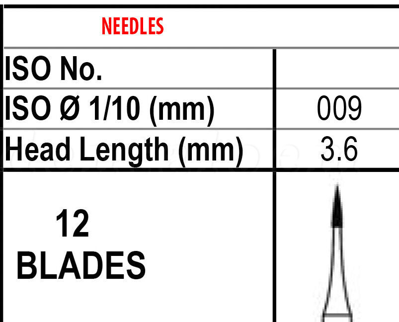 FG7901 SANDENT Carbide Burs 7901 TRIMMING & FINISHING 12BLADE T&F Bur