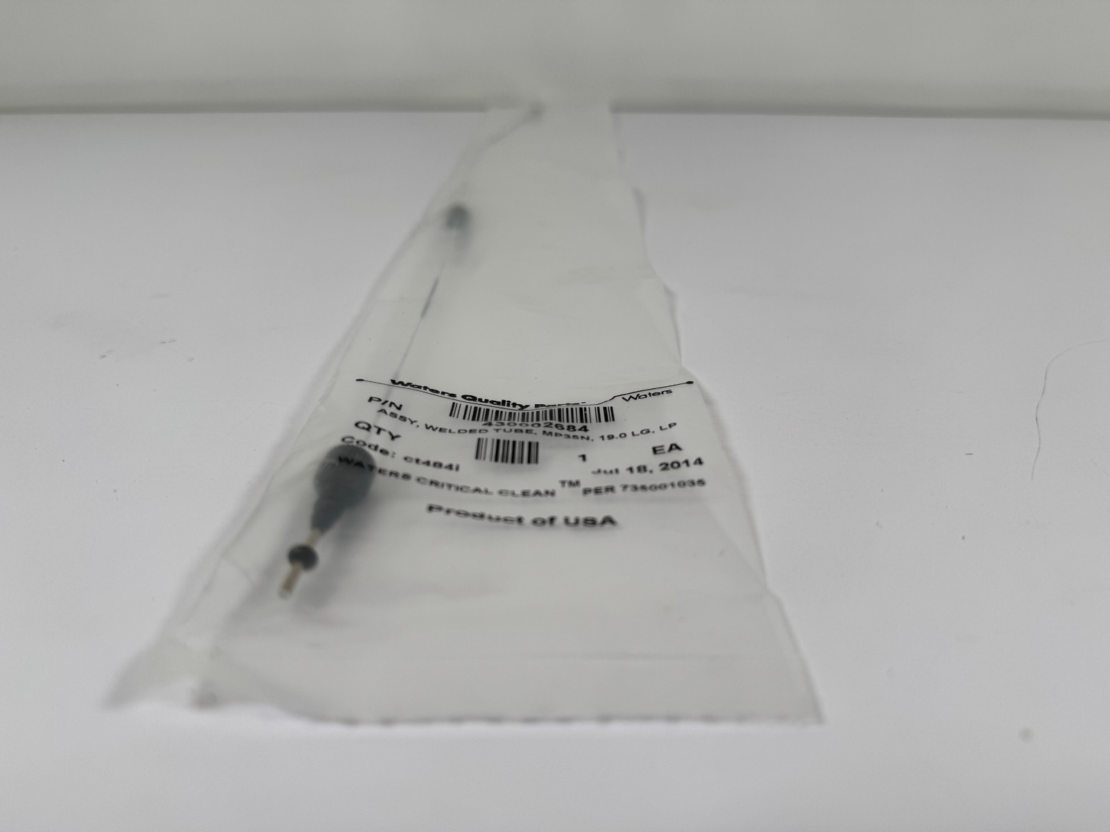 Waters Assy Welded Tube MP35N 19.0 LG LP UPLC Part Number 430002684