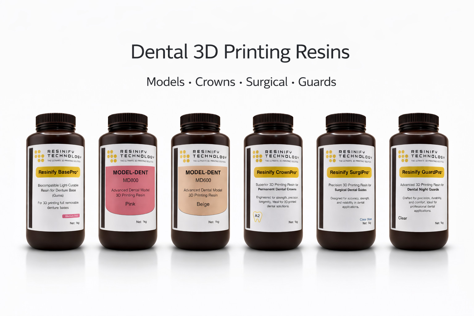 Dental Glaze Resin – 405nm UV Cure for Crowns & Dentures | Biocompatible