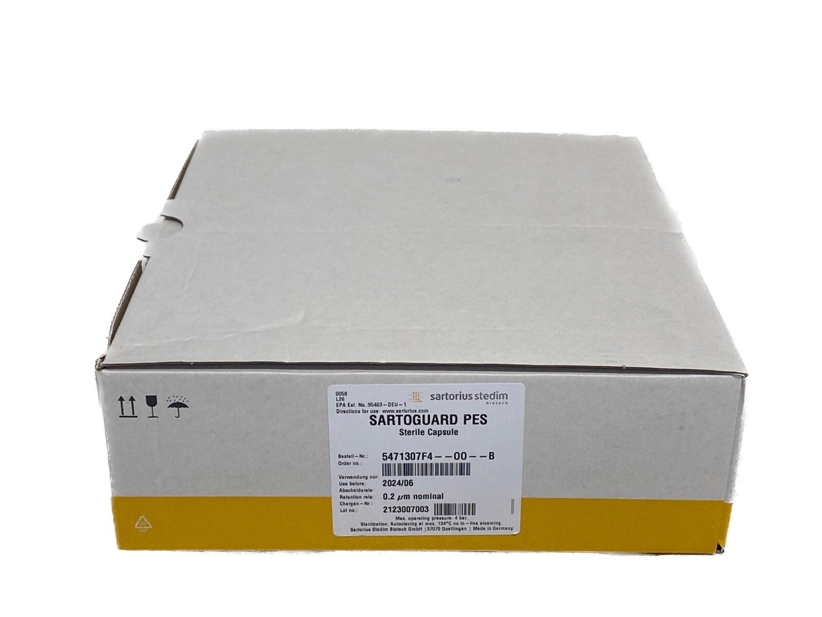 (5/Pk) SARTORIUS Sartoguard PES Capsule Filters 0.2um Sterile 5471307F4-00-B