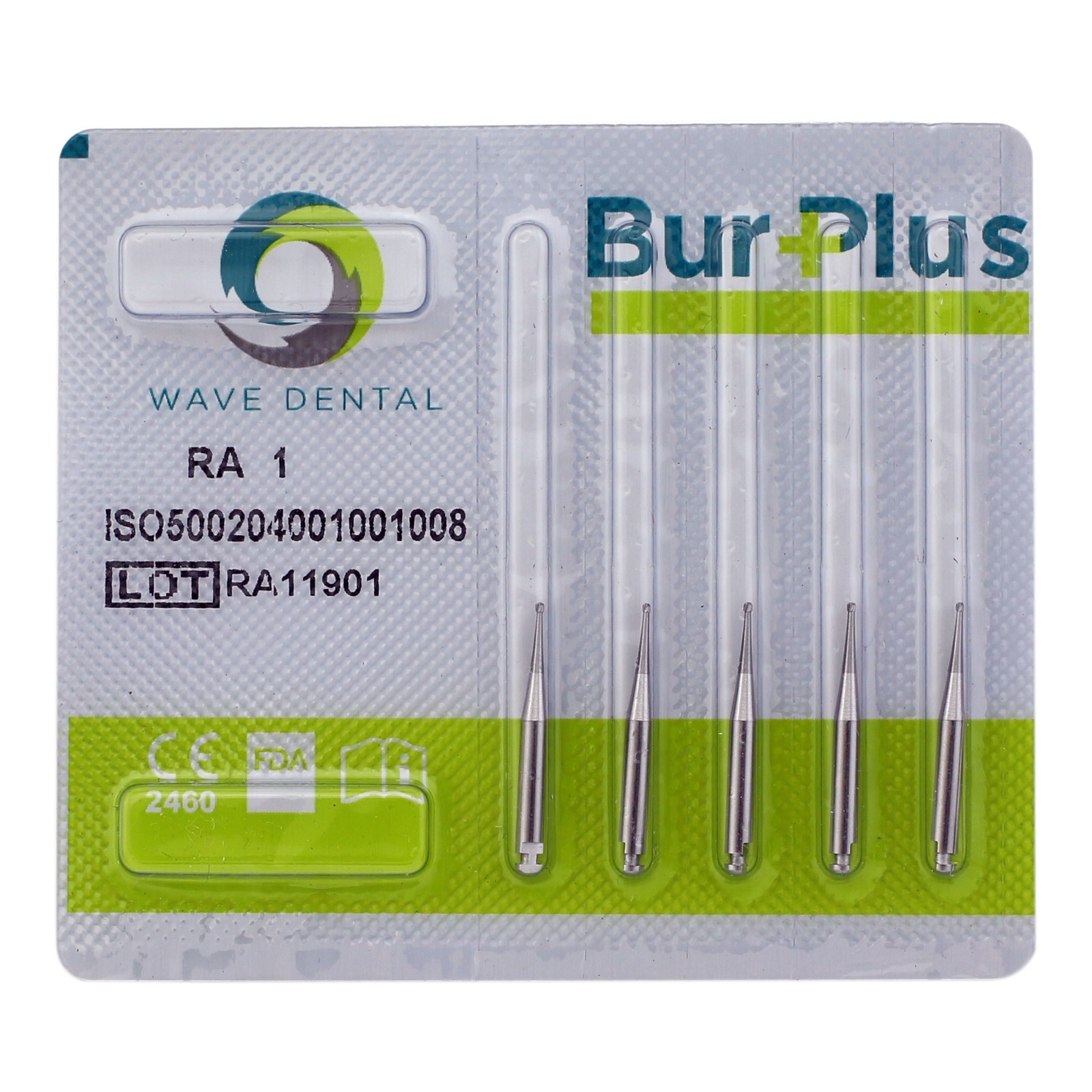 Wave Dental Latch Carbides Contra Angle Bur 22mm Round Taper Fissure Invert Cone