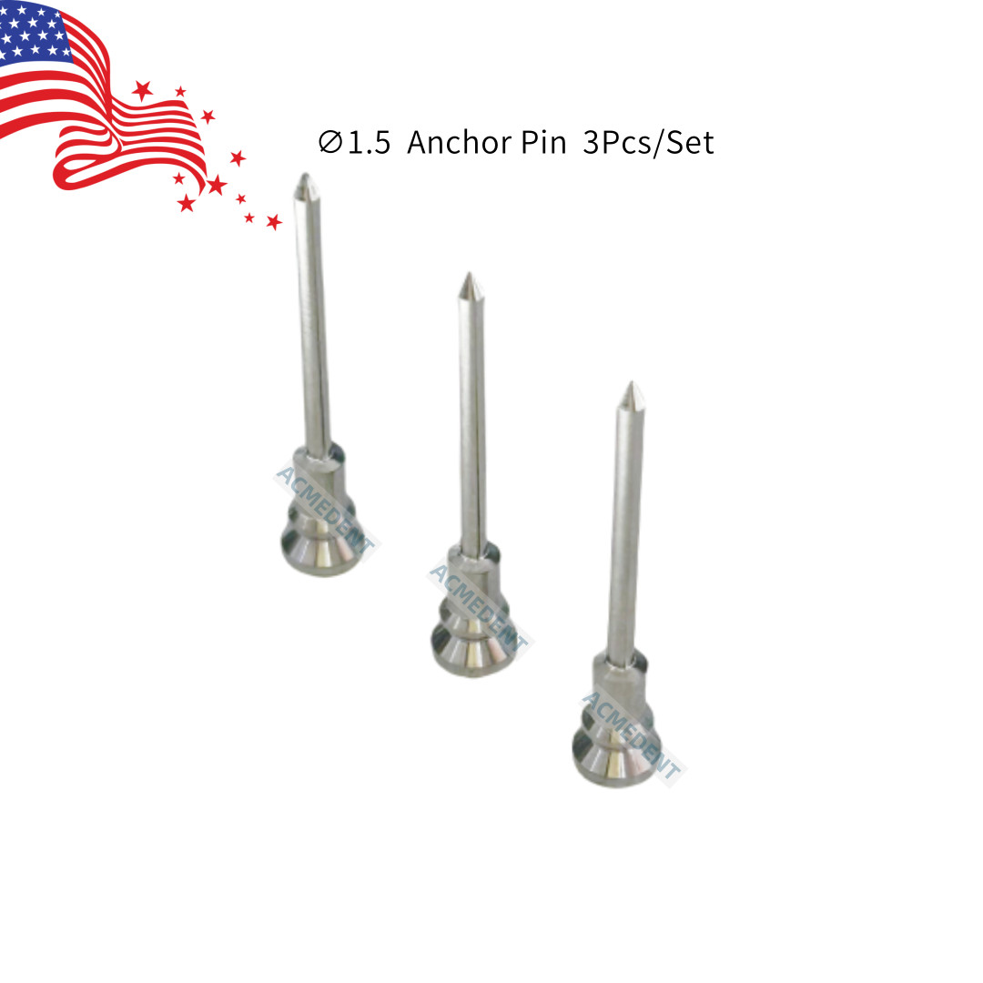 3Pcs Dental Digital Guide Anchor Pins DSG Implant Anchorage Fixation Pins LONG