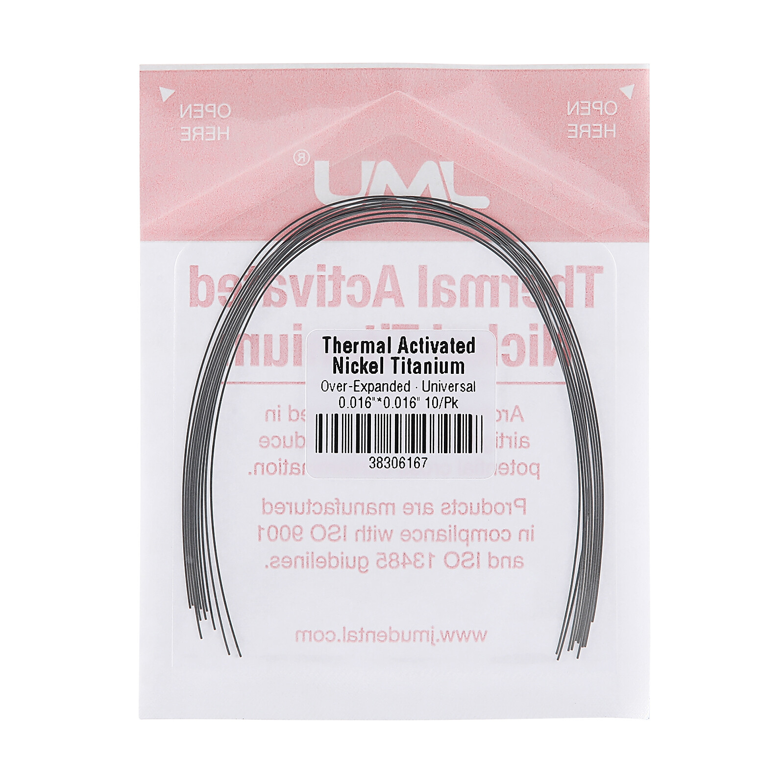 10PCS Nickel Titanium Archwires NiTi Thermal Activated Universal Over-Expanded