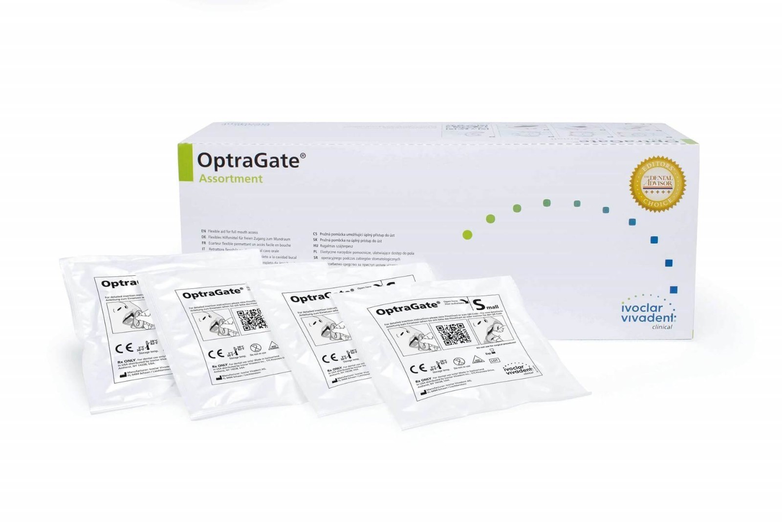 Ivoclar OptraGate Assortment Non Latex Optragate Lip & Cheek Retractor 80pc/pk