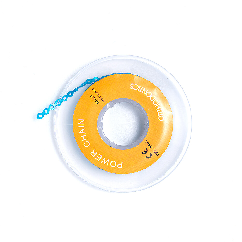 Dental Orthodontic Power Chain Elastic Rubber Bands For Braces Long/Short /Close