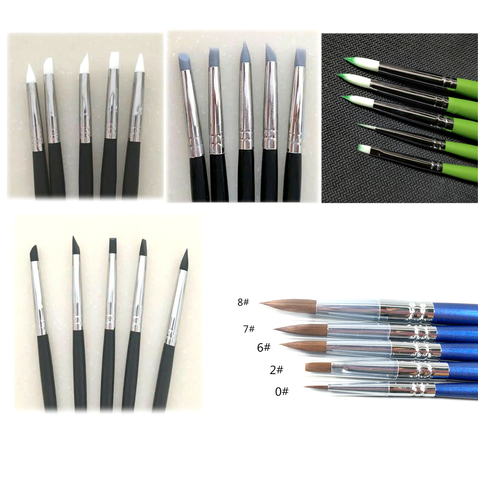 Dental Porcelain Teeth Brush Pen Brushes Silicone Adhesive Teeth Brush Composite