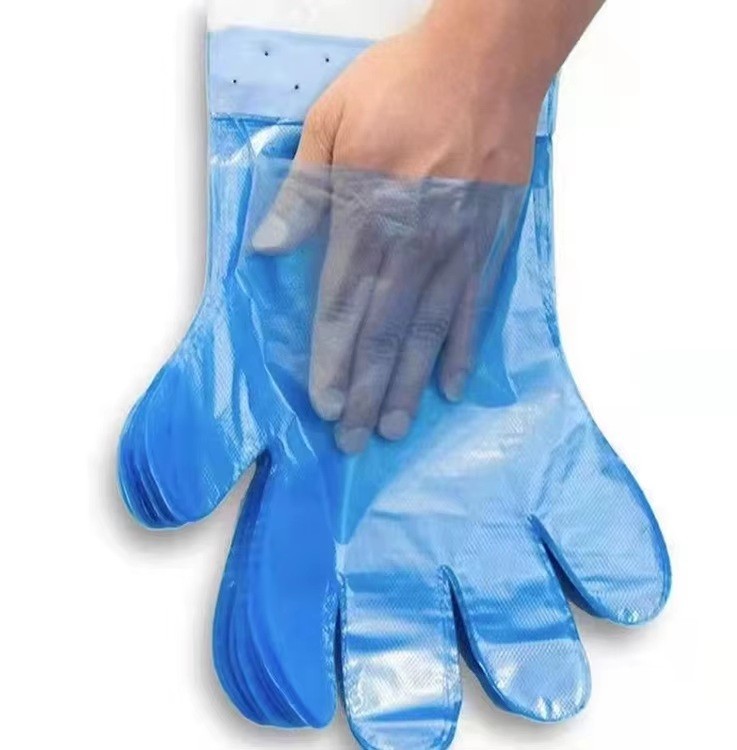 Thick Oil-Resistant Food Contact Grade 1000pcs/Pack Ab Cuff PE Disposable Gloves