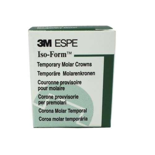 3M ESPE U-70 Iso-Form Tin Silver Alloy Crowns Upper Right 2nd Molar 5/Bx
