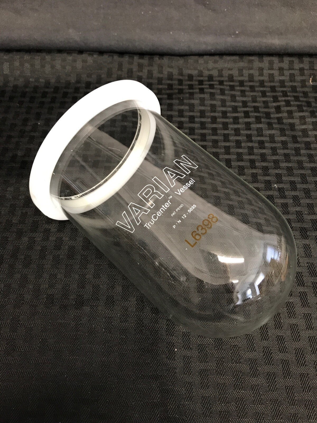 VARIAN 1000mL TruCenter Glass Dissolution Vessel w/ Collar 12-5035 B