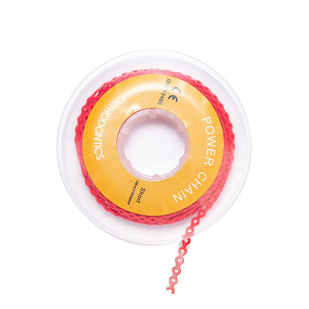 Dental Orthodontic Power Chain Elastic Rubber Bands For Braces Long/Short /Close