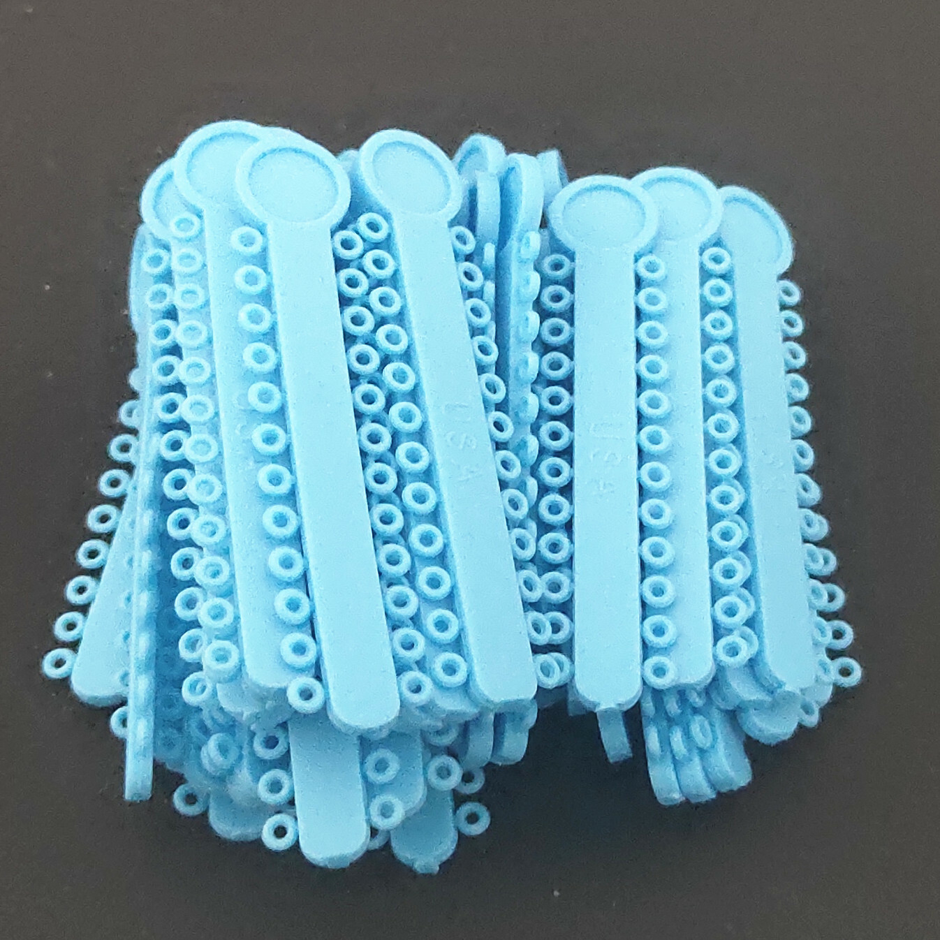 1 Pack 1008 Pcs Dental Elastic Ligature Ties Rubber Bands O Rings Light Blue