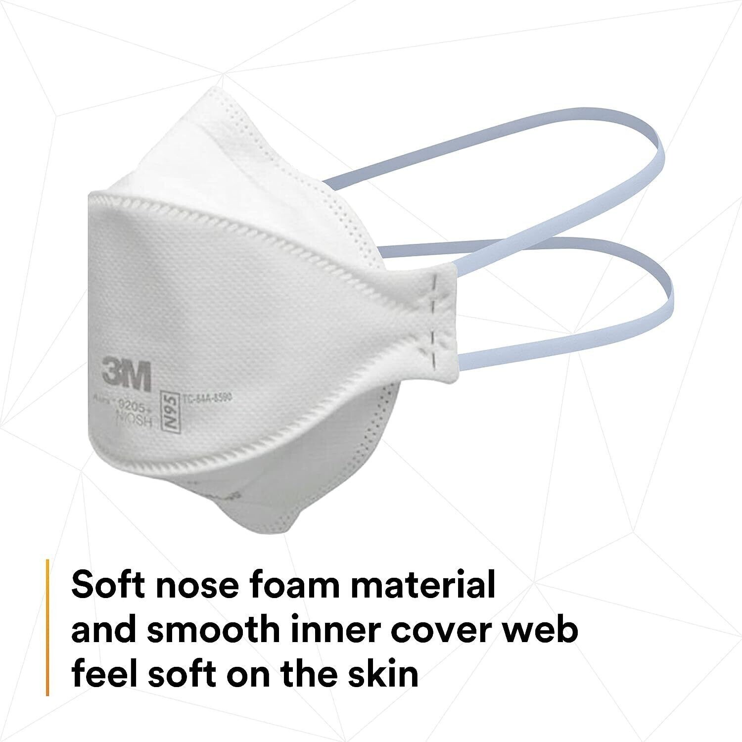 3M Aura 9205+ N95 Particulate Respirator Disposable Protective Mask 1000PCS