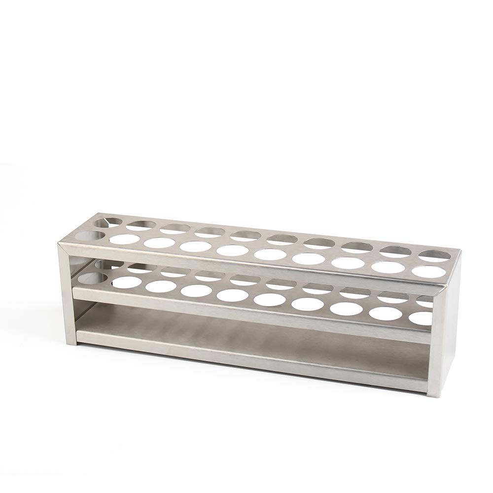Maccx Tube Rack, Stainless Steel Material, 20Holes(2×10), Suitable for Tubes of