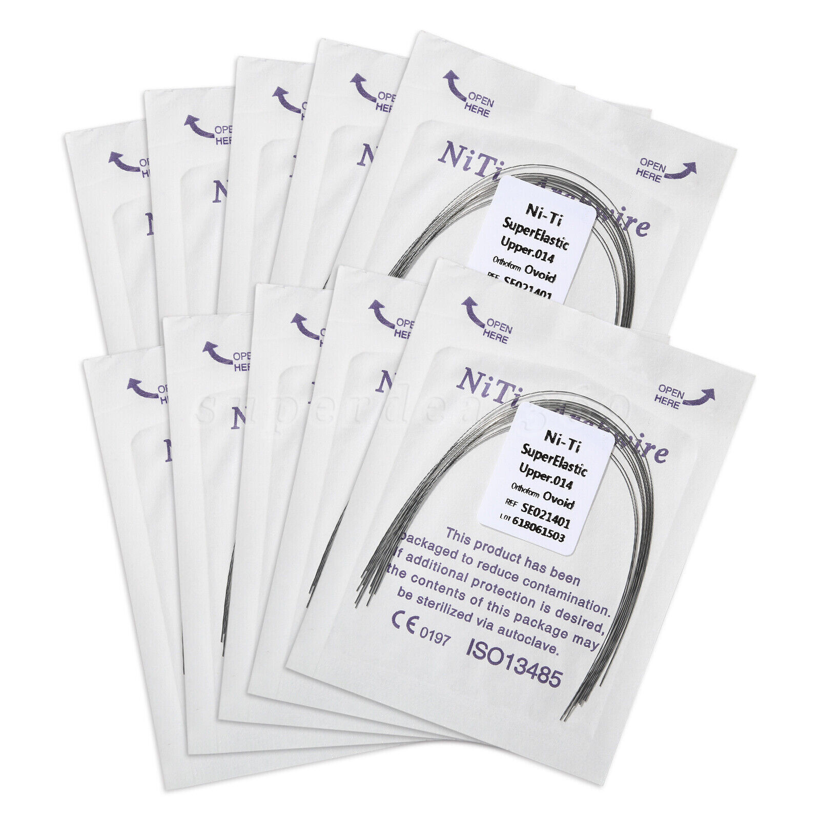 Orthodontic Arch Wire Super Elastic NITI Round All Size Ovoid Form KYZ Dental