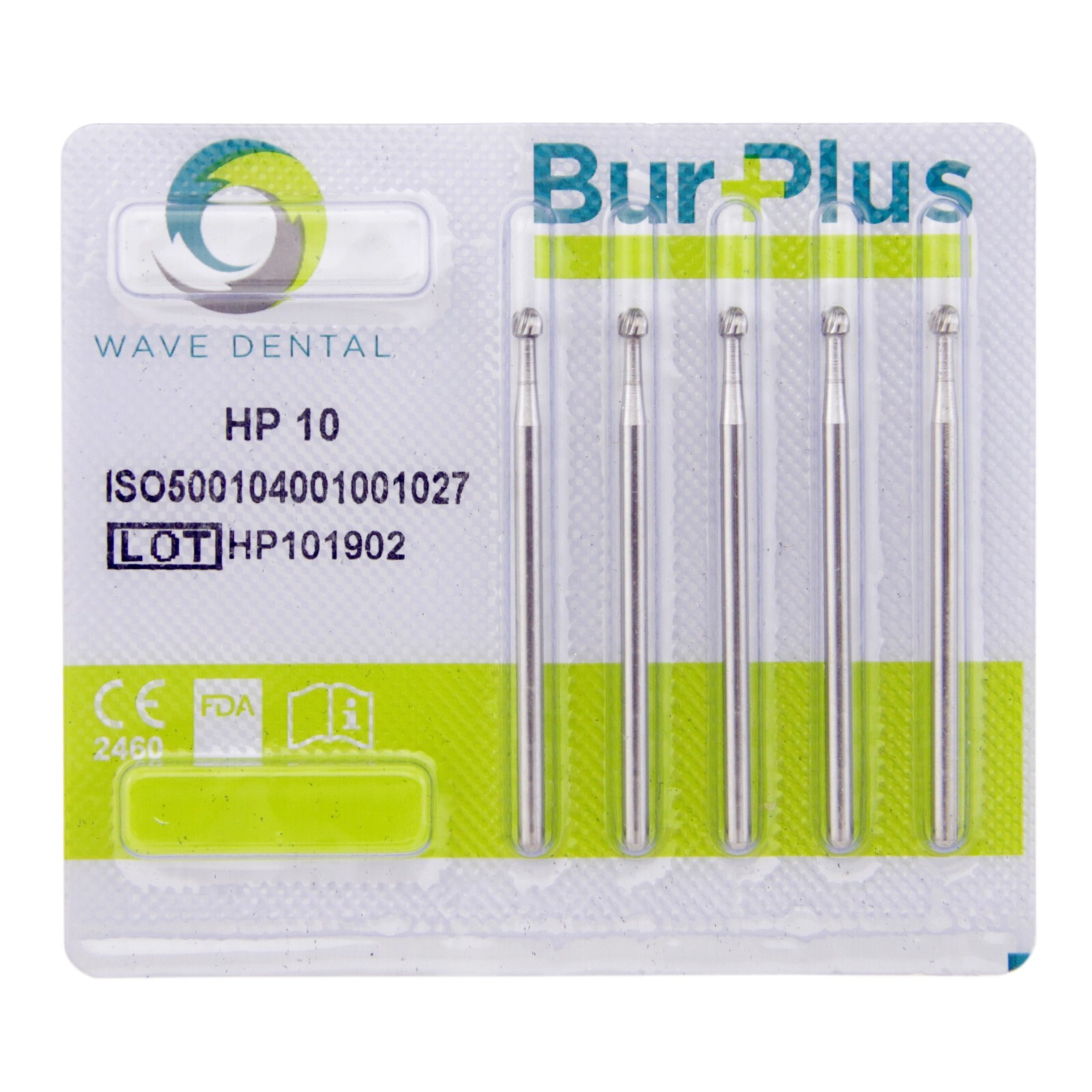 Wave Dental Surgical Straight Handpiece Bur HP Shank 44.5mm Round Taper Fissure