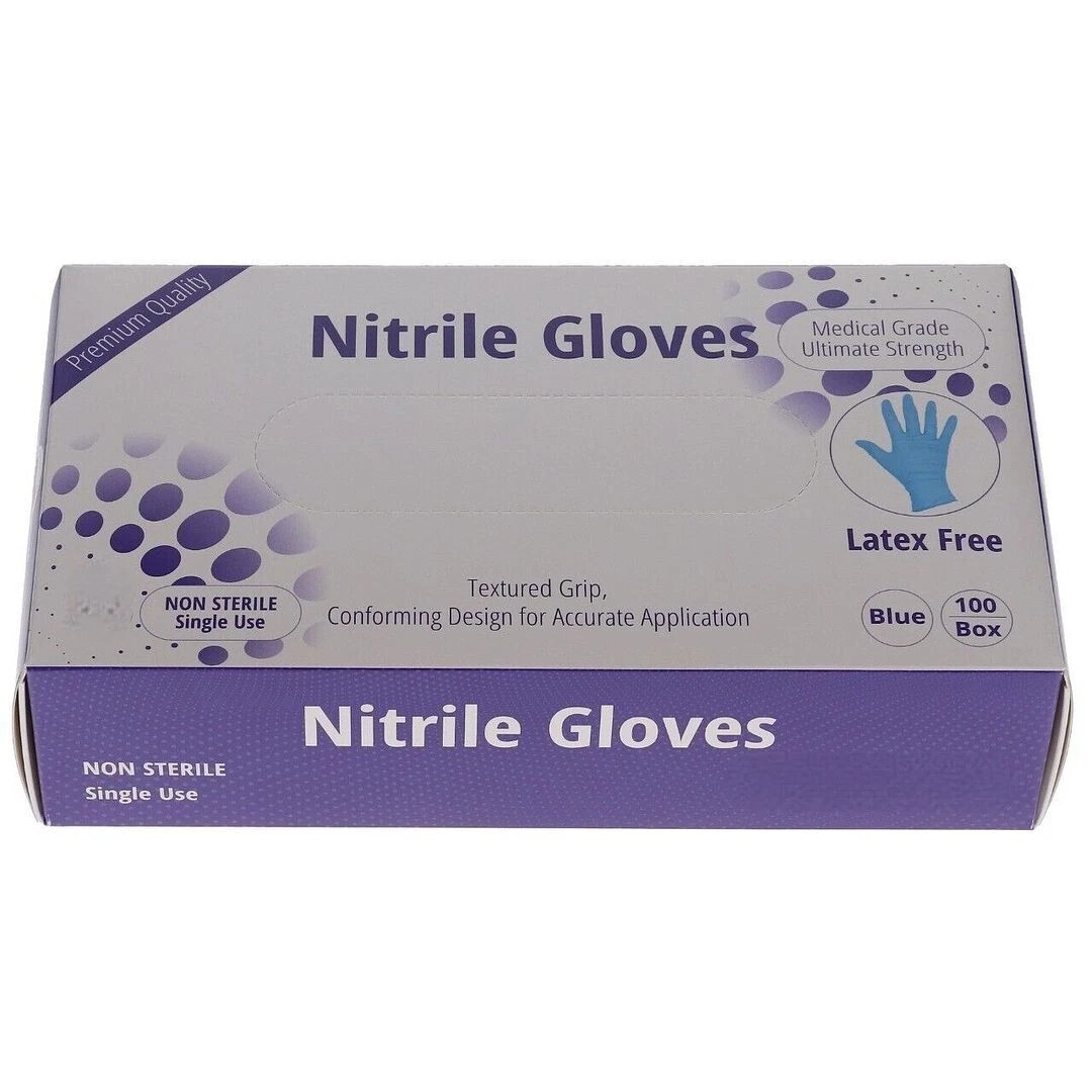 Dentistry Nitrile Exam/Medical Gloves Latex & Powder-Free Non-Sterile Textured