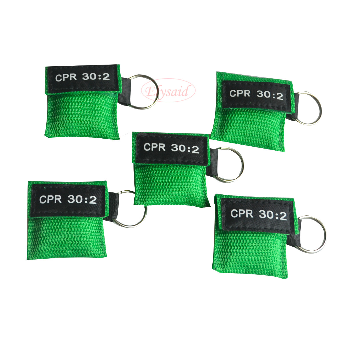 200 pcs Rescue CPR 30:2 Mask Keychain Keyring Face Shield First Aid Training