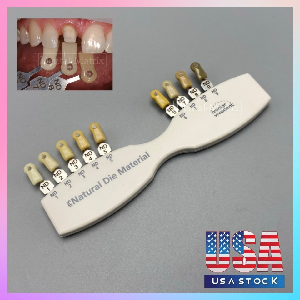 Dental IPS Natural Die Material Shade Guide Ivoclar Vivadent ND1-9 Abutment 1Set