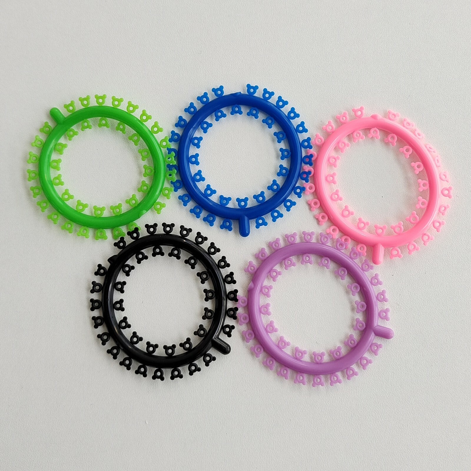 1000Pcs Dental Orthodontic Elastic Rubber Band Multi-Colored Mickey Ligature Tie