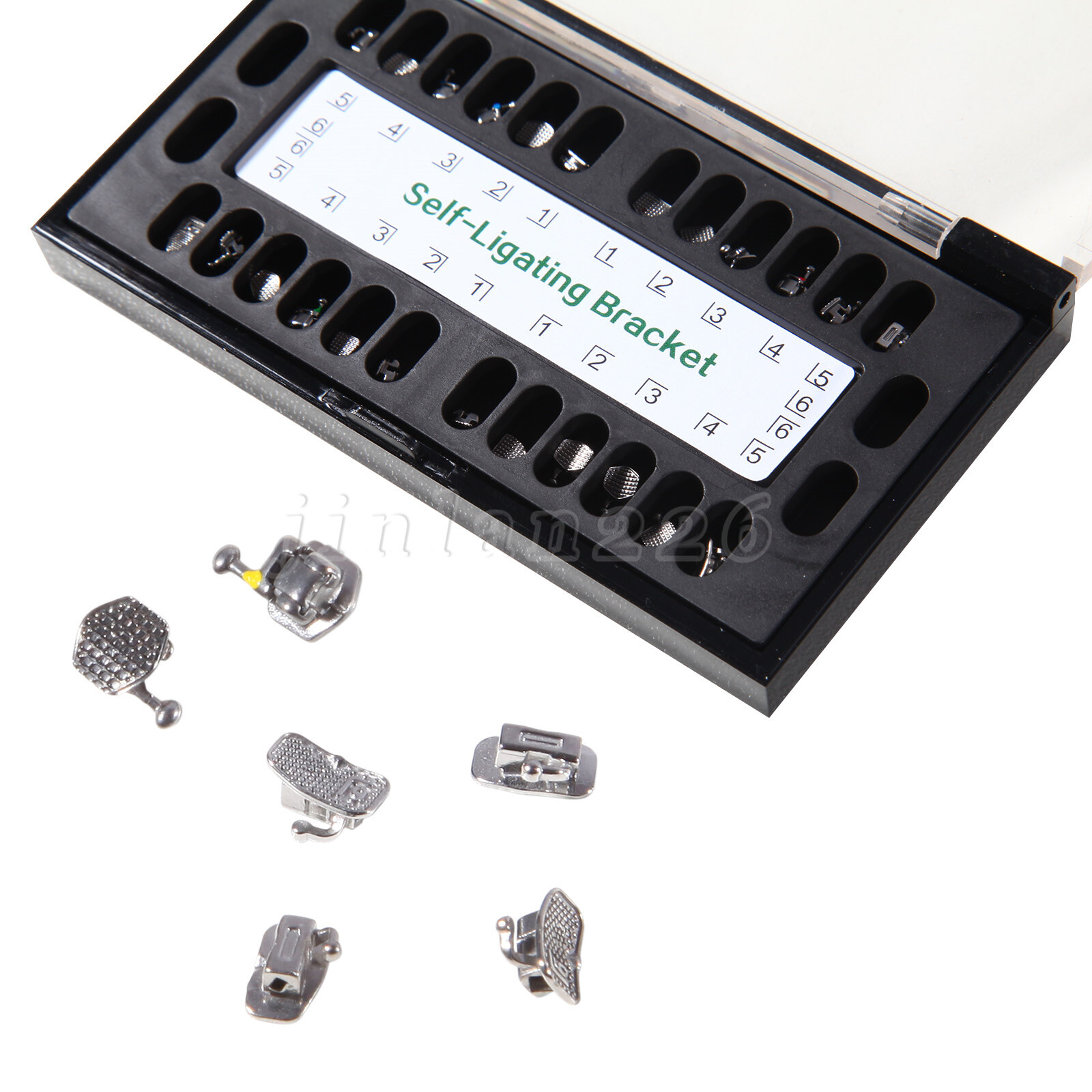 Dental Ortho Brackets Brace Self-LigatinMini Roth 022 Hooks 345