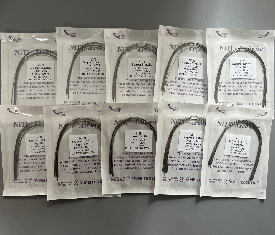 10Pcs/Pack Dental Orthodontic Arch Wire Super Elastic Niti Round Natural Form